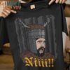 Niiiii!! Monty Python and the Holy Grail T-Shirt, Vintage Halloween Tee for Men