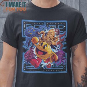 Pac-thulhu Cthulhu Pac-Man Mashup T-Shirt, Vintage Halloween Tee for Men