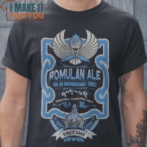 Romulan Ale Star Trek T-Shirt, Vintage Halloween Tee for Men