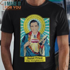 Saint Fred Fred Rogers T-Shirt, Vintage Halloween Tee for Men