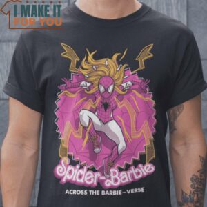 Spider-Barbie Barbie Spider-Man Mashup T-Shirt, Vintage Halloween Tee for Men