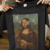 The First Saiyan Mona Lisa Dragon Ball Mashup T-Shirt, Vintage Halloween Tee for Men