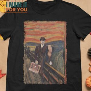 The Ministry of Silly Walks Scream Monty Python and the Holy Grail T-Shirt, Vintage Halloween Tee for Men