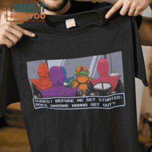 Thecno Elevator Teenage Mutant Ninja Turtles T-Shirt, Vintage Halloween Tee for Men