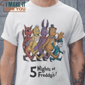 5 Nights at Freddy’s Video Game T-Shirt, Vintage Halloween Tee for Men 5 Nights at Freddy’s Video Game T-Shirt, Vintage Halloween Tee for Men
