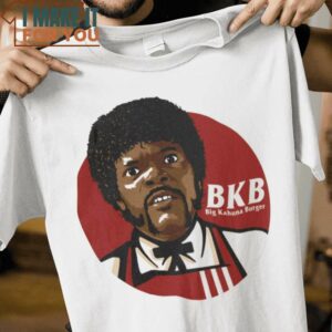 Big Kahuna Burger Pulp Fiction Big Kahuna Burger Mashup T-Shirt, Vintage Halloween Tee for Men