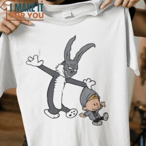 Donnie Calvin and Hobbes Frank the Bunny Donnie Darko T-Shirt, Vintage Halloween Tee for Men Donnie Calvin and Hobbes Frank the Bunny Donnie Darko T-Shirt, Vintage Halloween Tee for Men