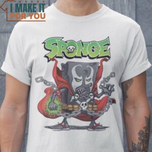 Sponge SpongeBob SquarePants T-Shirt, Vintage Halloween Tee for Men