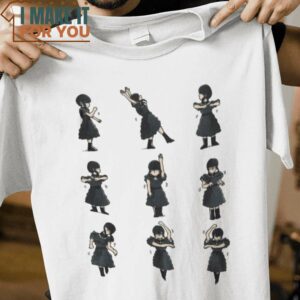 Wednesday Dance Wednesday Addams The Addams Family T-Shirt, Vintage Halloween Tee for Men