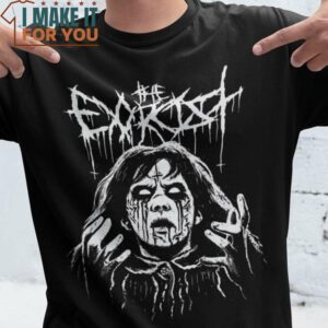 Black Metal Exorcism Horror T-Shirt, Vintage Halloween Graphic Tee Black Metal Exorcism Horror T-Shirt, Vintage Halloween Graphic Tee