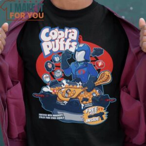 Cobra Puffs Cobra Commander G.I. Joe Mashup T-Shirt, Vintage Halloween Graphic Tee