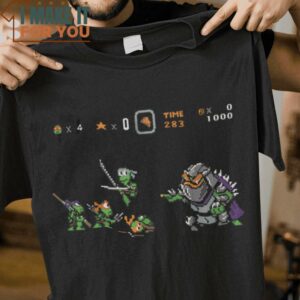 Kowabunga Bowser Teenage Mutant Ninja Turtles T-Shirt, Vintage Halloween Graphic Tee