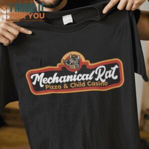 Mechanical Rat Chuck E. Cheese T-Shirt, Vintage Halloween Graphic Tee