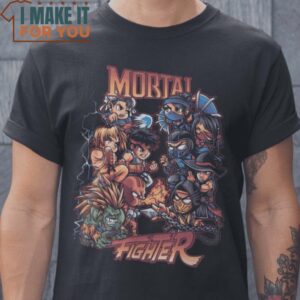 Mortal Fighter Street Fighter T-Shirt, Vintage Halloween Graphic Tee