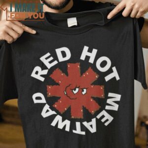 Red Hot Meatwad Red Hot Chili Peppers Aqua Teen Hunger Force Mashup T-Shirt, Vintage Halloween Graphic Tee