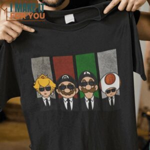 Reservoir Bros Reservoir Dogs Super Mario Bros Mashup T-Shirt, Vintage Halloween Graphic Tee