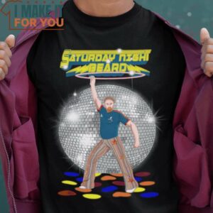 Saturday Night Beard Saturday Night Fever Coach Beard Ted Lasso Mashup T-Shirt, Vintage Halloween Graphic Tee