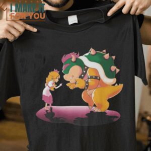 Super Dance Princess Peach Bowser Super Mario T-Shirt, Vintage Halloween Graphic Tee