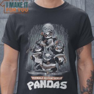 Teenage Mutant Ninja Pandas Teenage Mutant Ninja Turtles T-Shirt, Vintage Halloween Graphic Tee