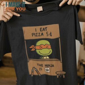 The Ninja Is In Michelangelo Teenage Mutant Ninja Turtles T-Shirt, Vintage Halloween Graphic Tee