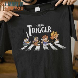 Trigger Road Abbey Road Chrono Trigger Mashup T-Shirt, Vintage Halloween Graphic Tee