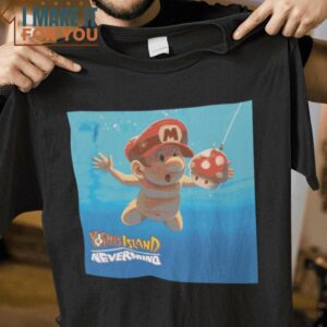 Yoshi’s Island Nevermind Super Mario Mashup T-Shirt, Vintage Halloween Graphic Tee
