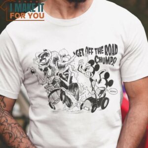 Get Off The Road Chumps! Rat Fink Mickey T-Shirt, Vintage Halloween Graphic Tee
