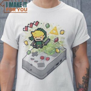 Retro Link The Legend of Zelda T-Shirt, Vintage Halloween Graphic Tee