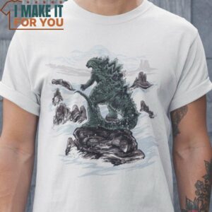Sea Of Fog Godzilla T-Shirt, Vintage Halloween Graphic Tee