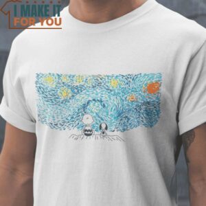 Starry Duo The Starry Night Peanuts T-Shirt, Vintage Halloween Graphic Tee