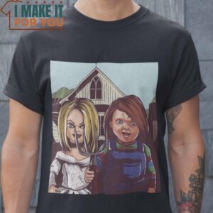 American Chucky Horror T-Shirt, Retro Halloween Graphic Tee