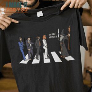 Closed Road Abbey Road Gandalf The Beatles T-Shirt, Retro Halloween Graphic Tee