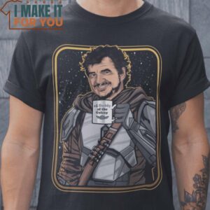 Daddy Of The Galaxy Din Djarin The Mandalorian Star Wars T-Shirt, Retro Halloween Graphic Tee
