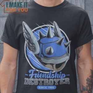 Friendship Destroyer Super Mario T-Shirt, Retro Halloween Graphic Tee