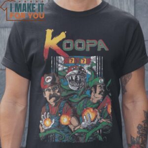Koopa Super Mario T-Shirt, Retro Halloween Graphic Tee