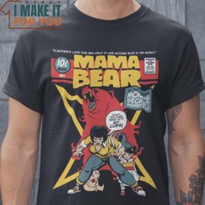 Mama Bear Comic Cover T-Shirt, Retro Halloween Graphic Tee