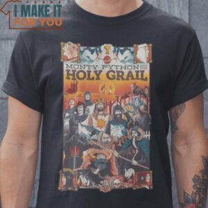 Most of the Monty Monty Python and the Holy Grail T-Shirt, Retro Halloween Graphic Tee