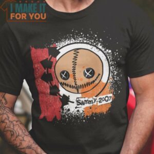 Sammy-2007 Horror T-Shirt, Retro Halloween Graphic Tee