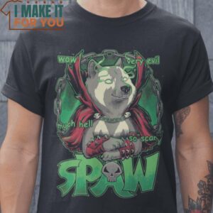 Spaw Doge Dog T-Shirt, Retro Halloween Graphic Tee