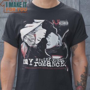 Spider-verse Romance My Chemical Romance Spider-Man Mashup T-Shirt, Retro Halloween Graphic Tee