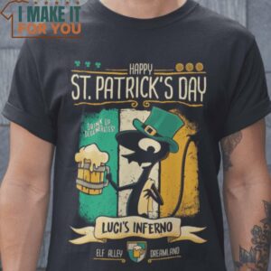 St Patrick’s at Luci’s The Simpson T-Shirt, Retro Halloween Graphic Tee