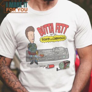 Butta Fett Beavis and Butt-Head T-Shirt, Retro Halloween Graphic Tee