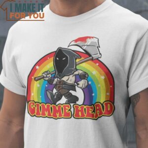Gimme Head Executioner Horror T-Shirt, Retro Halloween Graphic Tee