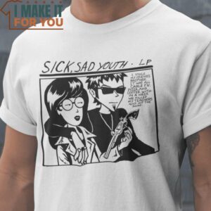 Sick Sad Youth Sonic Youth Daria Mashup T-Shirt, Retro Halloween Graphic Tee