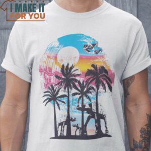 Tropical Empire AT-AT Imperial Walker Star Wars T-Shirt, Retro Halloween Graphic Tee