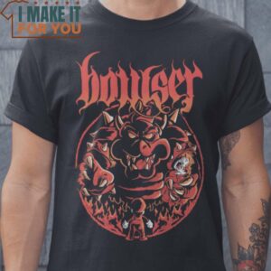 Bowser Heavy Metal Super Mario T-Shirt, Halloween Vintage Graphic Tee