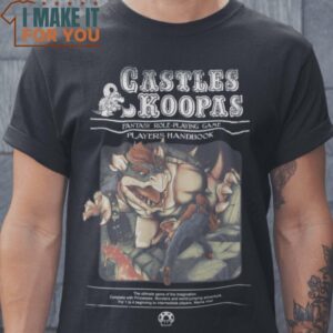 Castles & Koopas Dungeons & Dragons Super Mario T-Shirt, Halloween Vintage Graphic Tee