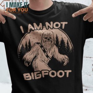 I Am Not Bigfoot Star Wars T-Shirt, Halloween Vintage Graphic Tee
