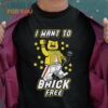 I Want to Brick Free Freddie Mercury LEGO Minifigure T-Shirt, Halloween Vintage Graphic Tee