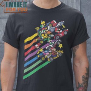 Kart Racing Super Mario T-Shirt, Halloween Vintage Graphic Tee
